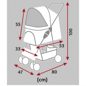 Транспортна kоличка за домашни любимци Trixie Buggy 